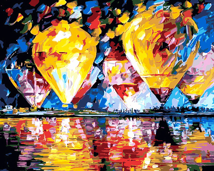 Фото картины, купить картину по номерам, Воздушные шары. www.made-art.com.ua
