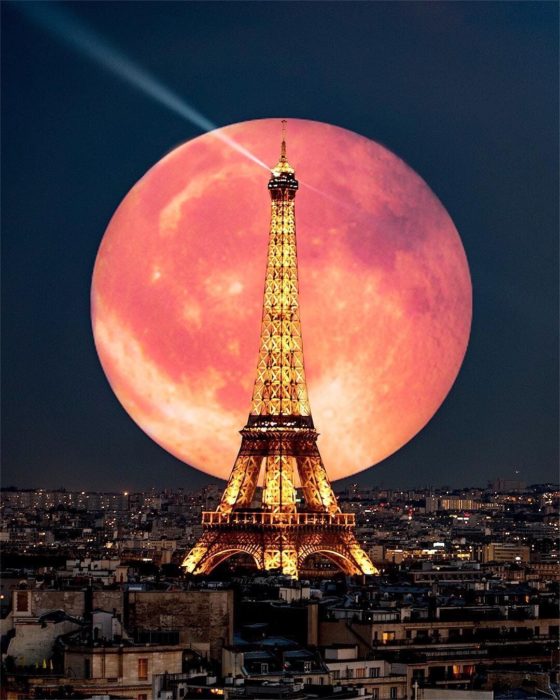 Фото картины, купить картину по номерам, Луна над Парижем GX30128. www.made-art.com.ua