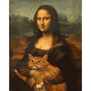 Фото Мона Лиза с котом VP1315. www.made-art.com.ua