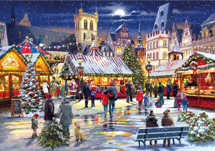 Фото картины, купить картину по номерам, Рождество в городе VP999. www.made-art.com.ua