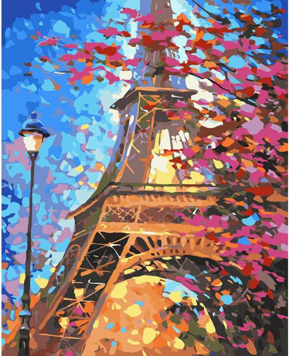 Фото картины, купить картину по номерам, Краски весеннего Парижа VP612. www.made-art.com.ua