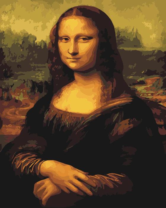Фото картины, купить картину по номерам, Мона Лиза VP548. www.made-art.com.ua