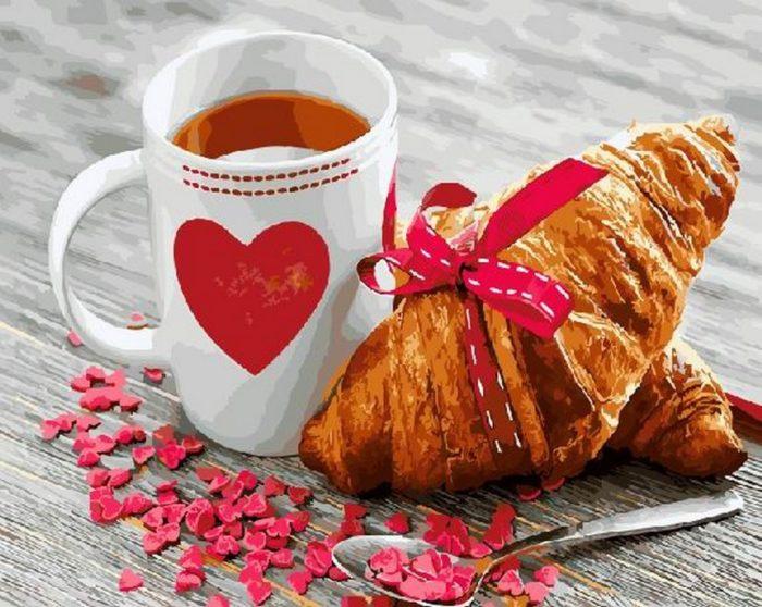 Фото картины, купить картину по номерам, Завтрак с любовью GX21709. www.made-art.com.ua