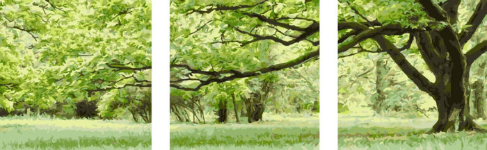 Фото Зелене дерево MS14057. www.made-art.com.ua