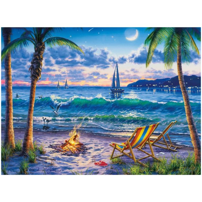 Фото картины, купить картину по номерам, Райський пляж VP1356. www.made-art.com.ua