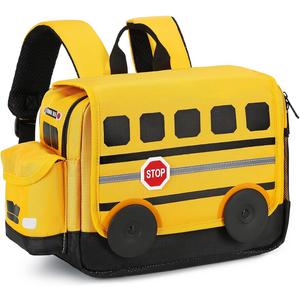 Фото 3D-рюкзак для дітей Шкільний автобус на 13 літрів. www.made-art.com.ua